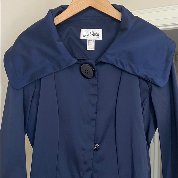 Joseph Ribkoff Midnight Blue Cape Jacket - Picture 6 of 6